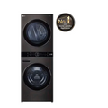 LG WashTower™ 17kg/16kg - AI Direct Drive, TurboWash 360°, Heat Pump Dryer, Black Stainless